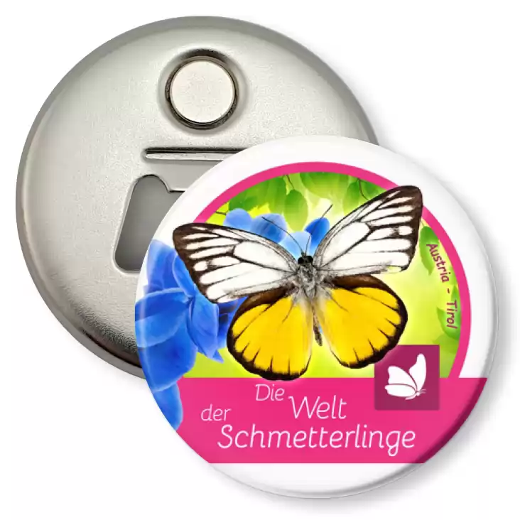 przypinka otwieracz-magnes Die Welt der Schmetterlinge