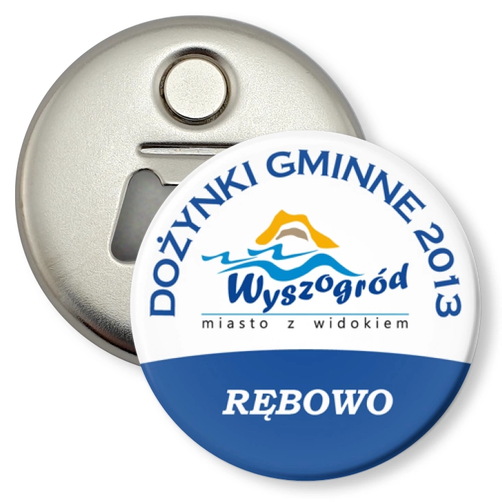 przypinka otwieracz-magnes Dożynki Gminne - Rębowo 2013