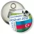 Przypinka otwieracz-magnes Gra Miejska - Poznań 2012 - Azerbejdżan