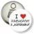 Przypinka otwieracz-magnes I love dziewczyny z Kopernika