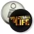 Przypinka otwieracz-magnes I love volleyball