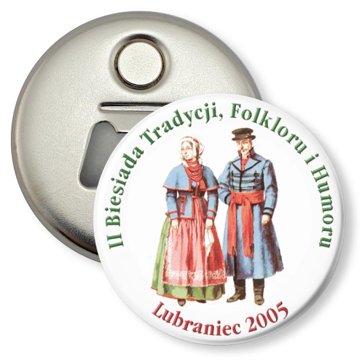 przypinka otwieracz-magnes II Biesiada Tradycji, Folkloru i Humoru