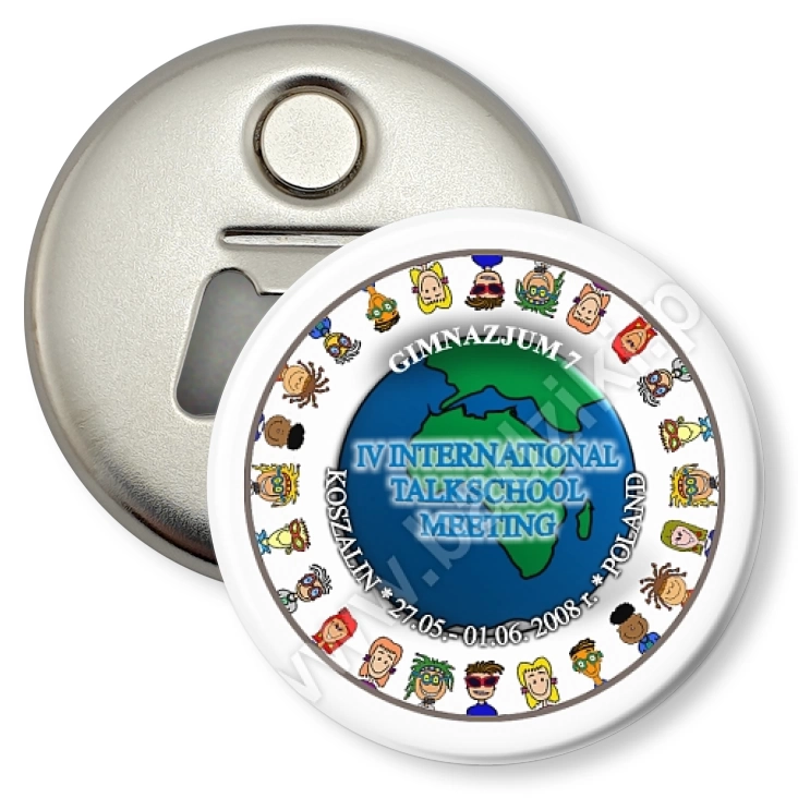 przypinka otwieracz-magnes IV International Talkschool Meeting