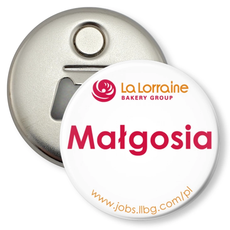 przypinka otwieracz-magnes La Lorraine