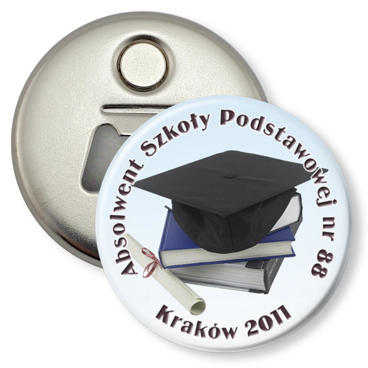 przypinka otwieracz-magnes SP 88 - Absolwent 2011