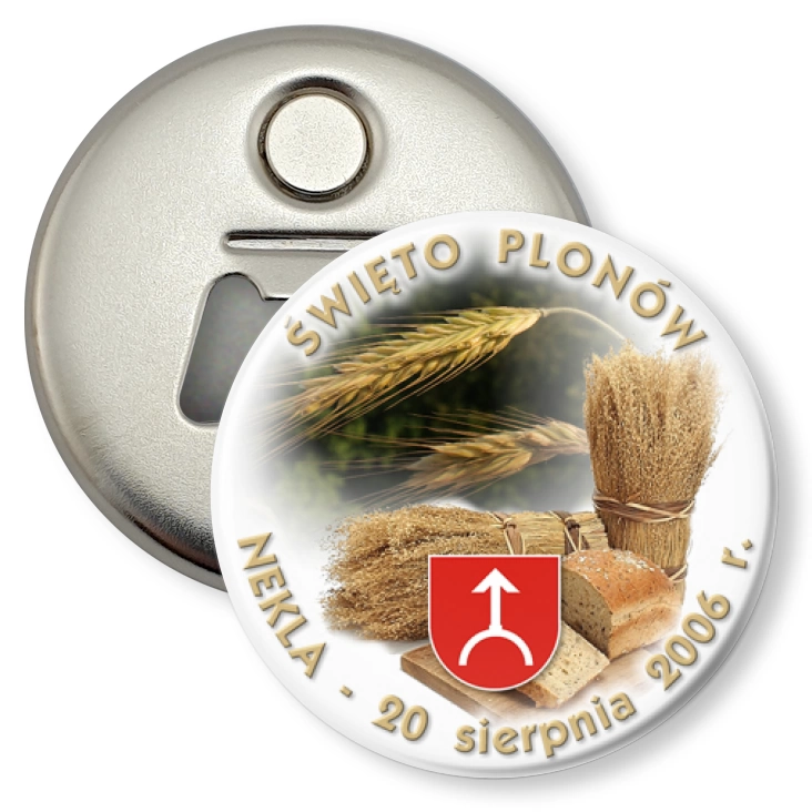 przypinka otwieracz-magnes Święto Plonów 2006