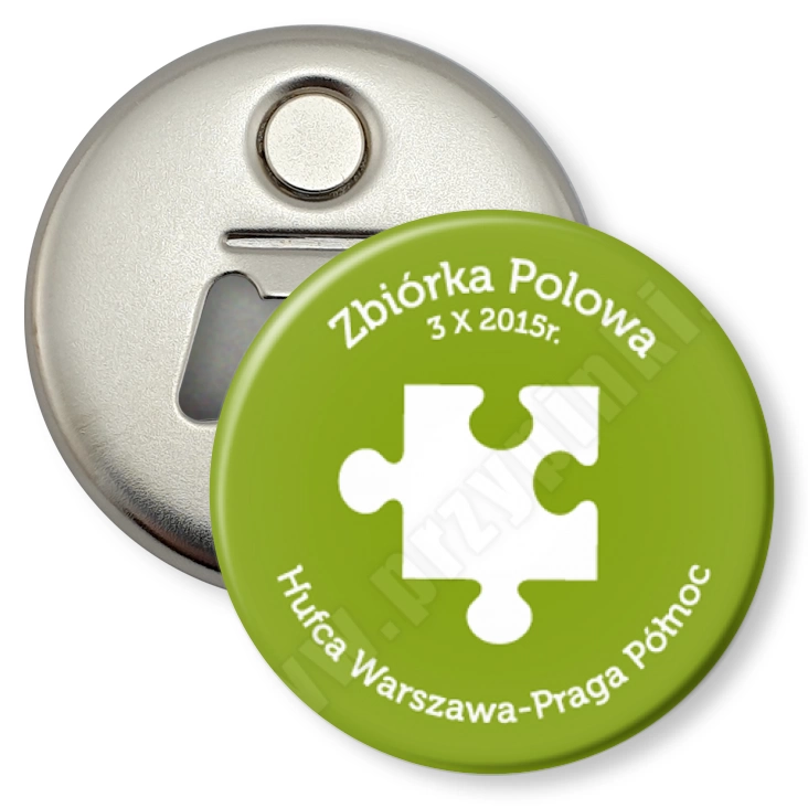 przypinka otwieracz-magnes Zbiórka polowa