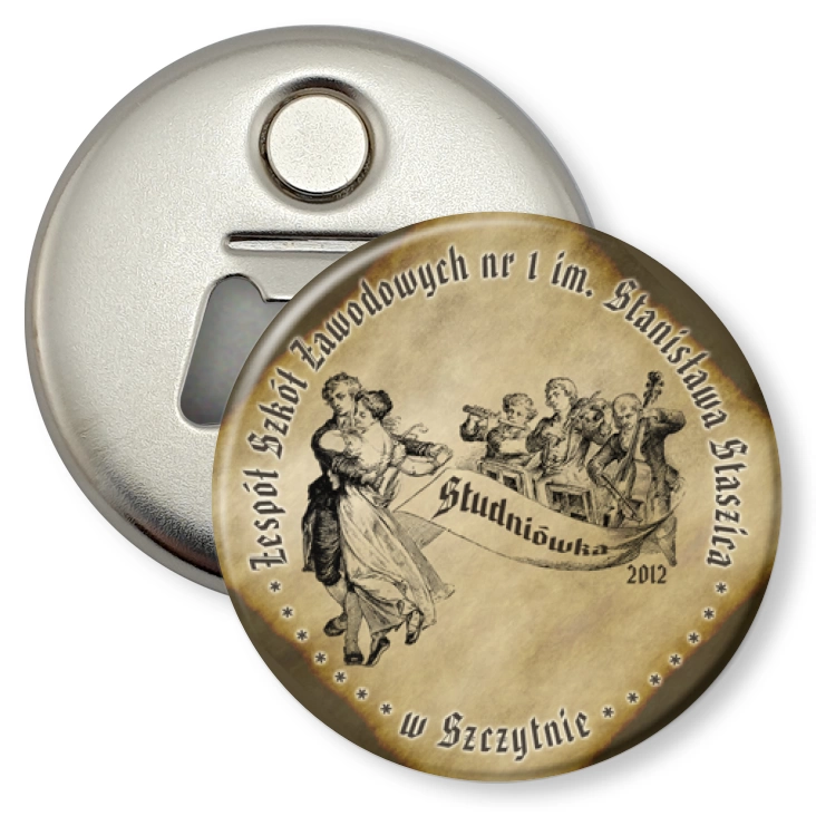 przypinka otwieracz-magnes ZSZ w Szczytnie - Studniówka 2012