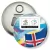 Przypinka otwieracz-magnes 300 dni do Euro - II Piłkarska Gra Miejska - Islandia