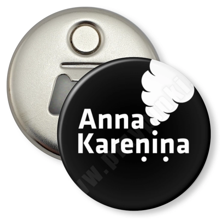przypinka otwieracz-magnes Anna Karenina