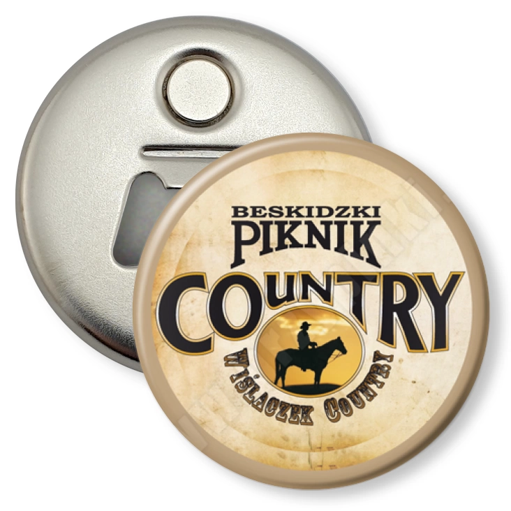przypinka otwieracz-magnes Beskidzki Piknik Country