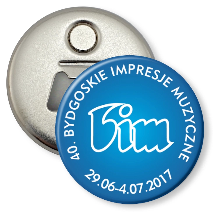 przypinka otwieracz-magnes BIM 2017