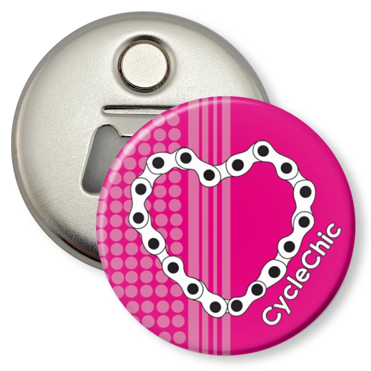 przypinka otwieracz-magnes CycleChic