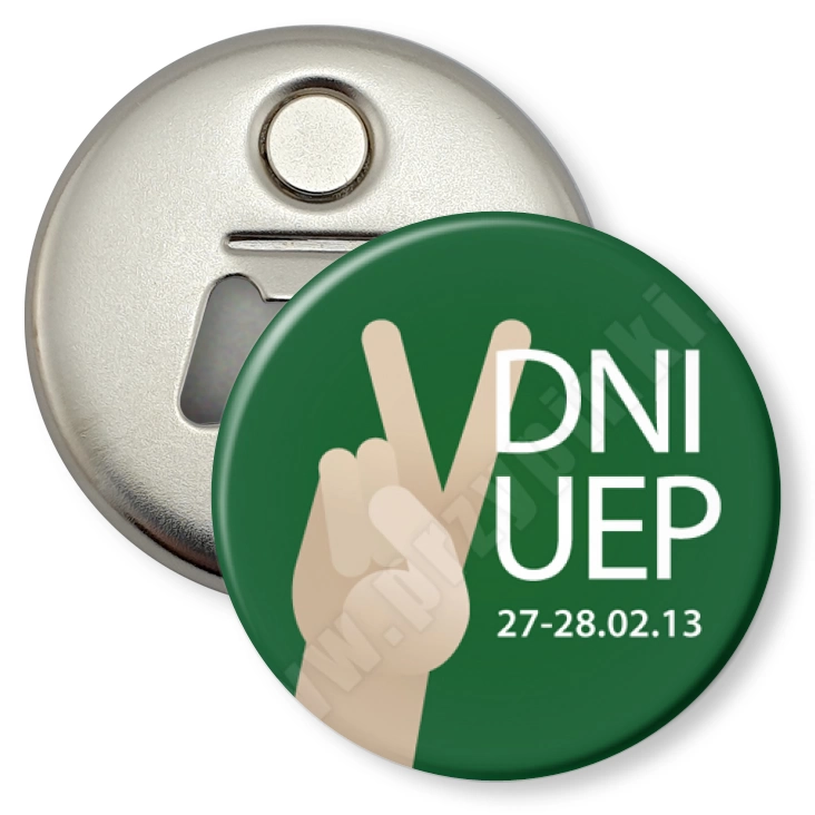 przypinka otwieracz-magnes Dni UEP
