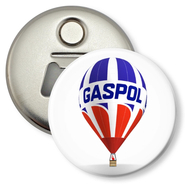 przypinka otwieracz-magnes GASPOL