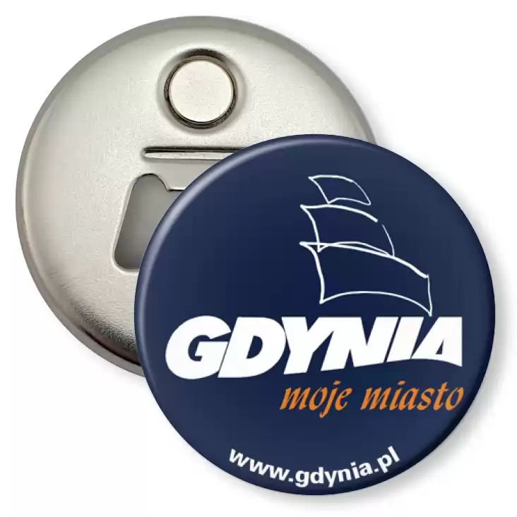 przypinka otwieracz-magnes Gdynia moje miasto_2