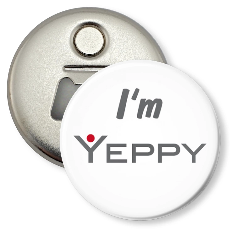 przypinka otwieracz-magnes I`m Yeppy