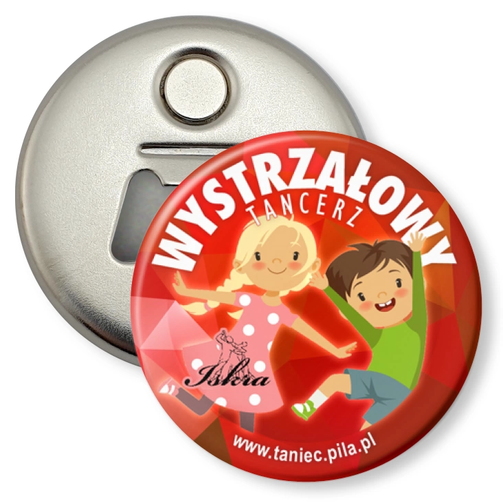 przypinka otwieracz-magnes Iskra - Wystrzałowy Tancerz