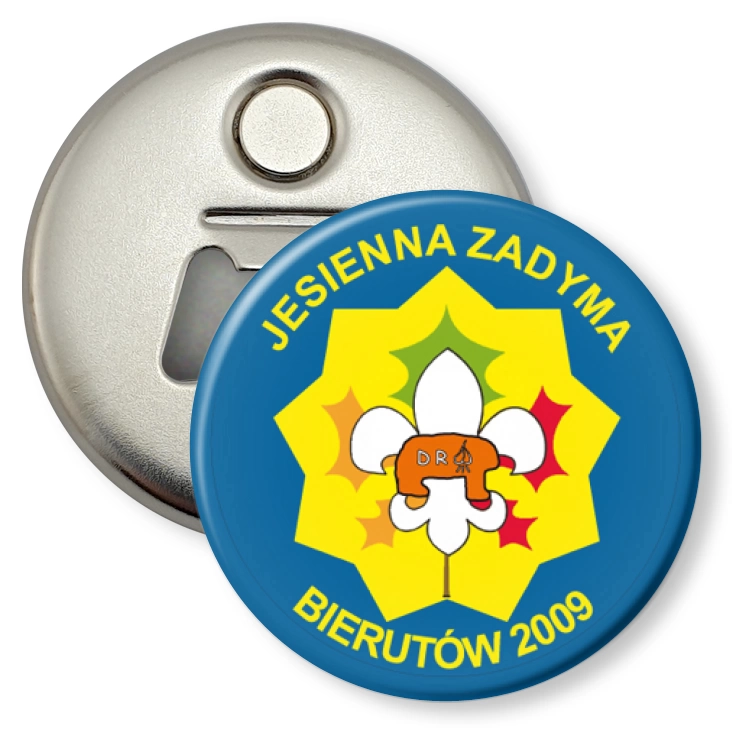 przypinka otwieracz-magnes Jesienna zadyma