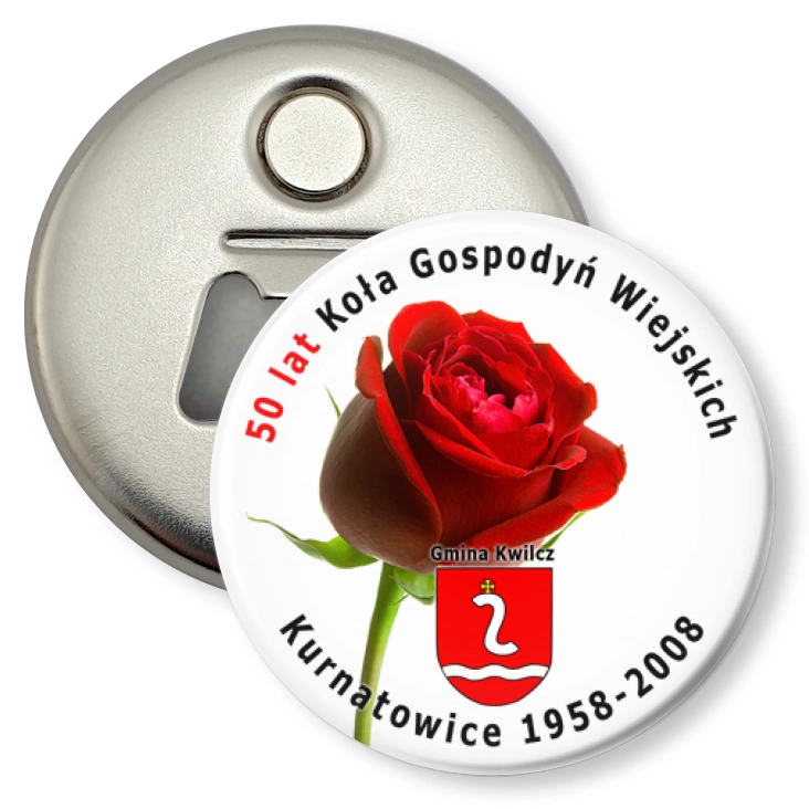 przypinka otwieracz-magnes KGW Kurnatowice
