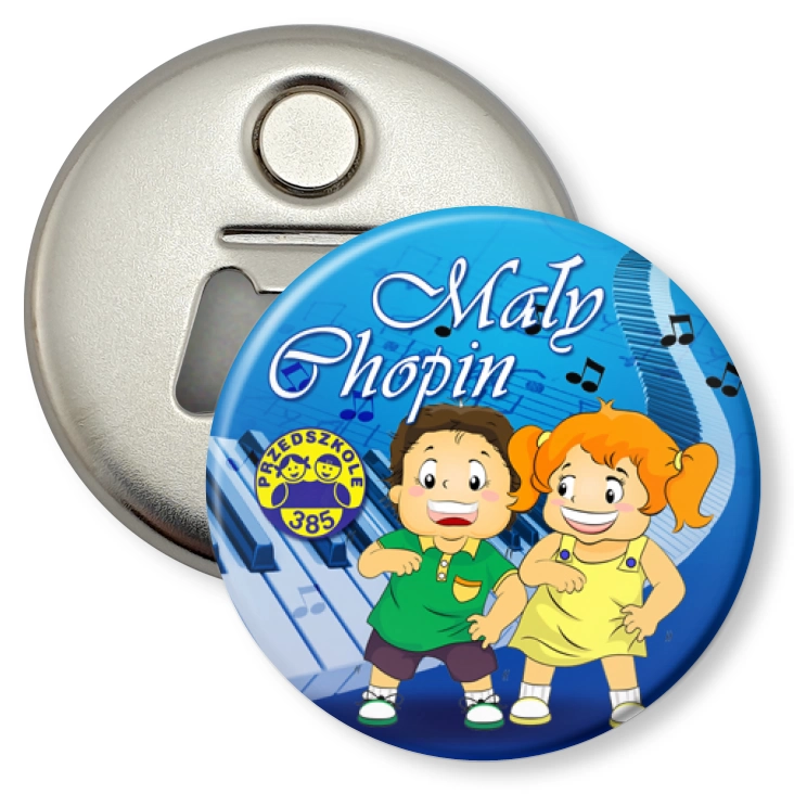 przypinka otwieracz-magnes Mały Chopin