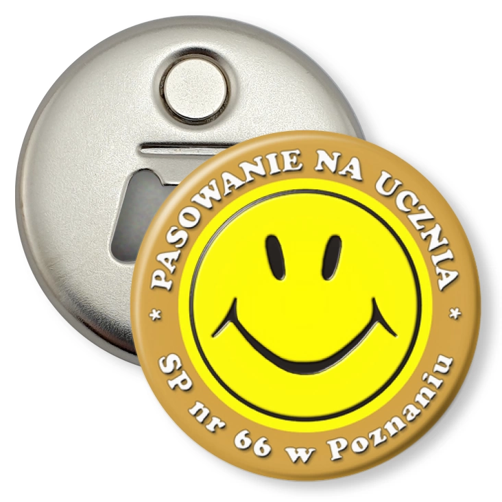 przypinka otwieracz-magnes Pasowanie SP66 Poznaniu
