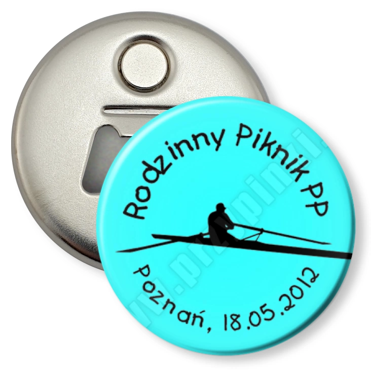 przypinka otwieracz-magnes Piknik Rodzinny PP 2012