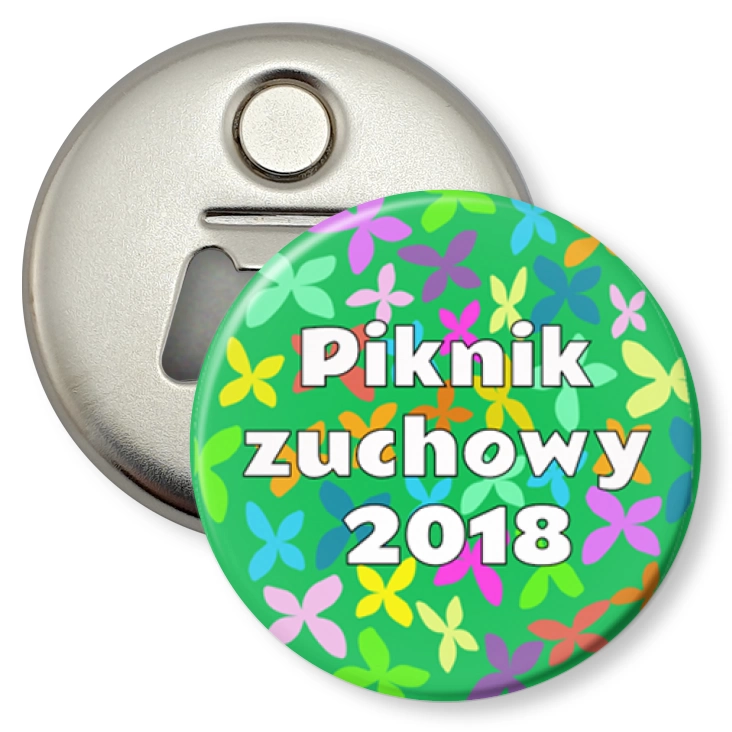 przypinka otwieracz-magnes Piknik Zuchowy 2018