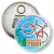 Przypinka otwieracz-magnes Rajd rowerowy - Koziegłowy 2001