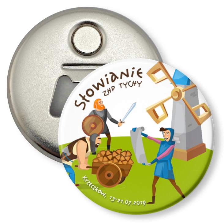 przypinka otwieracz-magnes Słowianie