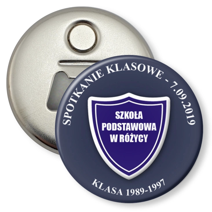 przypinka otwieracz-magnes Spotkanie klasowe
