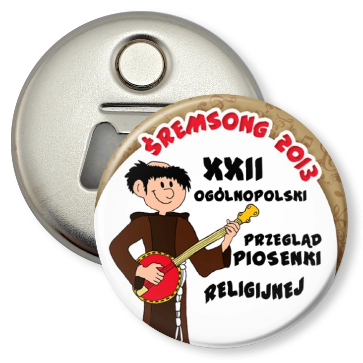 przypinka otwieracz-magnes Śremsong 2013
