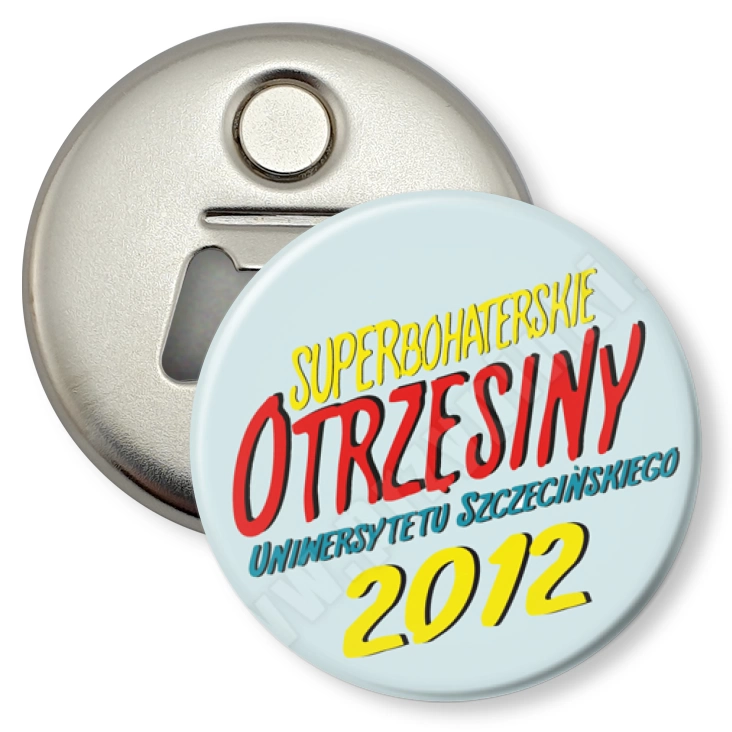przypinka otwieracz-magnes US - Otrzęsiny 2012