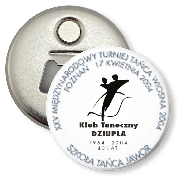 przypinka otwieracz-magnes XXV Międzynarodowy Turniej Tańca