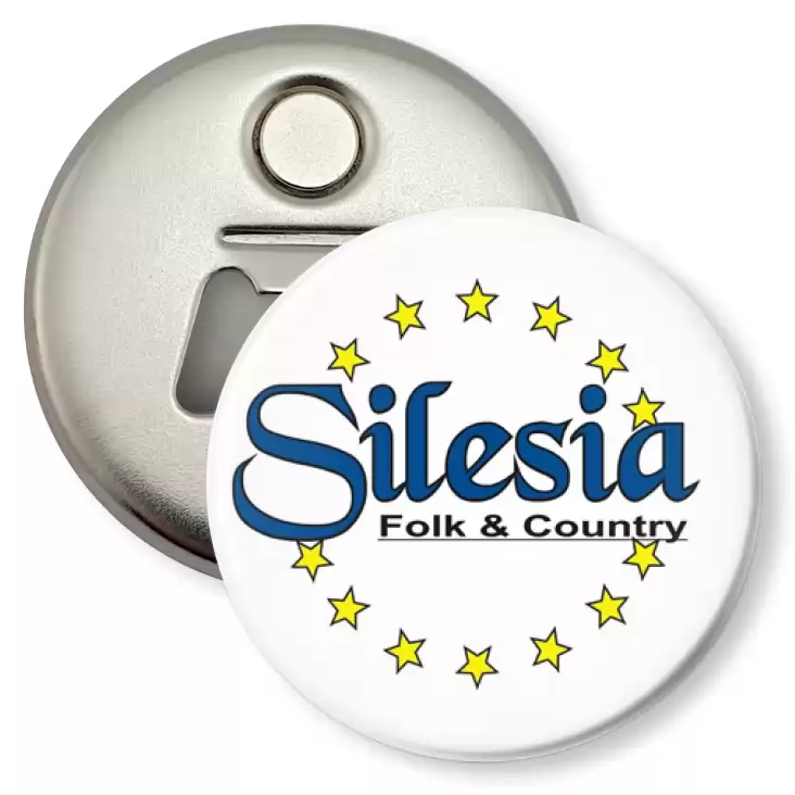 przypinka otwieracz-magnes Silesia - Folk & Country