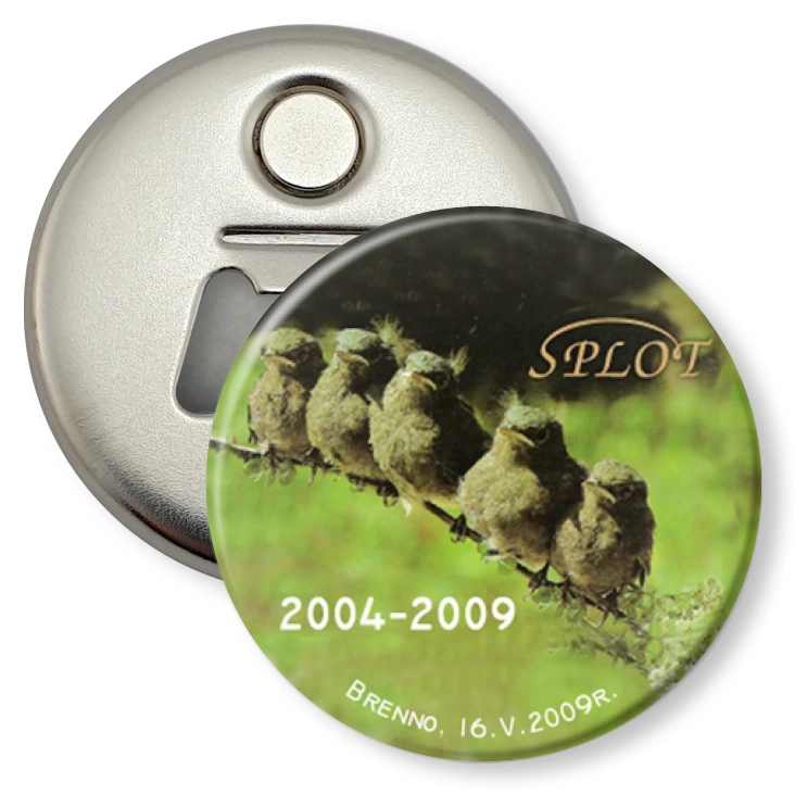 przypinka otwieracz-magnes Splot