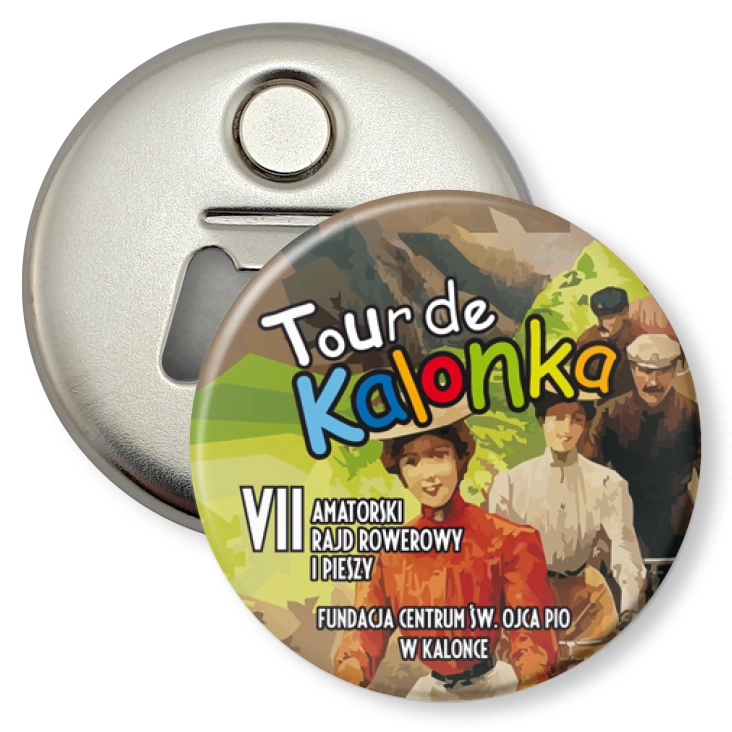 przypinka otwieracz-magnes Tour de Kalonka