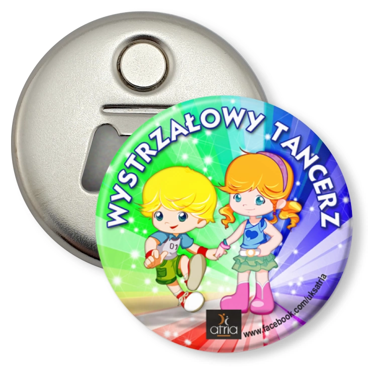 przypinka otwieracz-magnes Wystrzałowy Tancerz