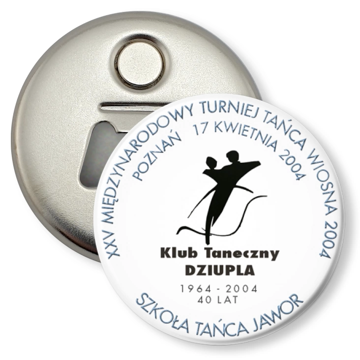 przypinka otwieracz-magnes XXV Międzynarodowy Turniej Tańca