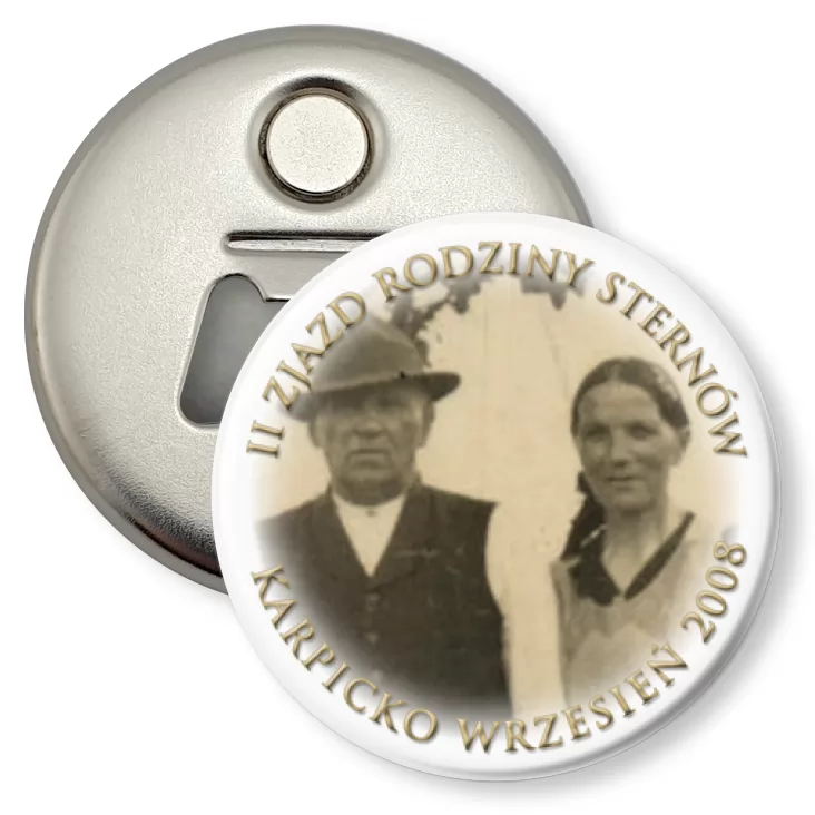 przypinka otwieracz-magnes Zjazd Rodzinny Sternów