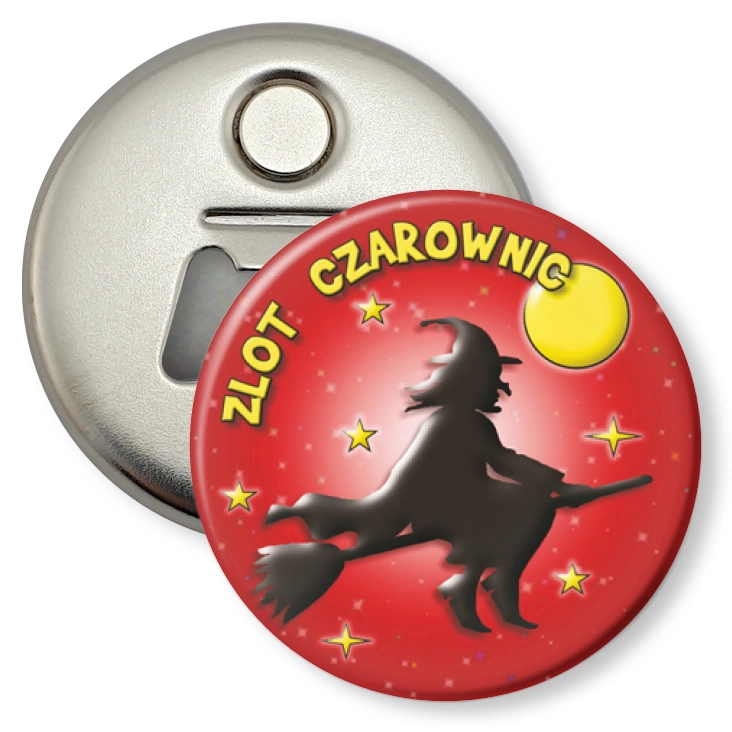 przypinka otwieracz-magnes Zlot Czarownic