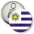 Przypinka otwieracz-magnes uruguay
