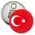Przypinka otwieracz-magnes Flaga Turcja