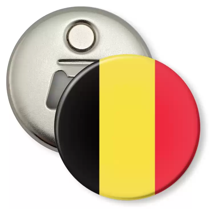 przypinka otwieracz-magnes Flaga Belgia