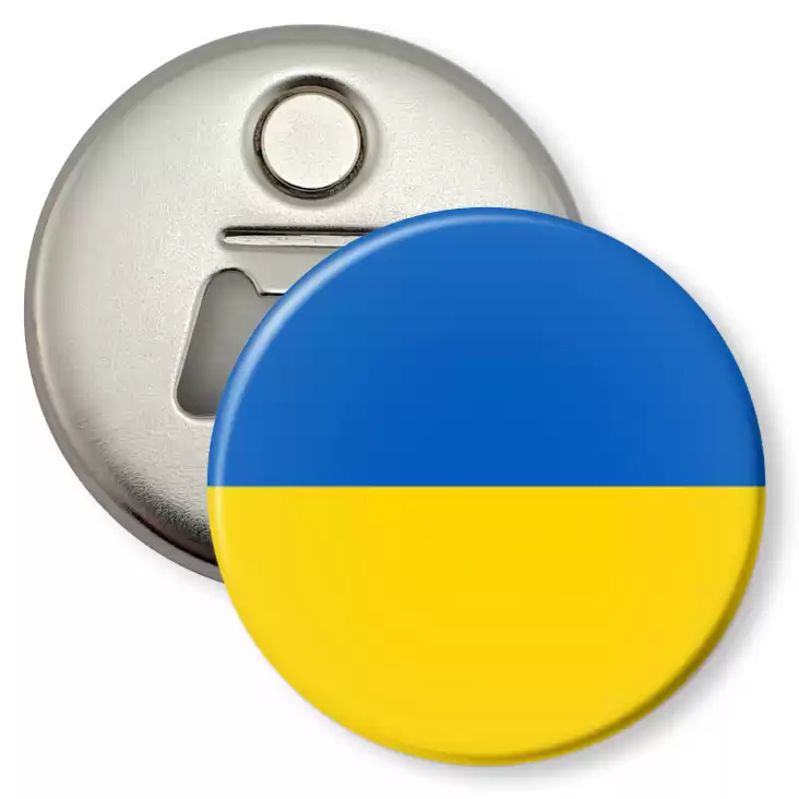przypinka otwieracz-magnes Flaga Ukraina