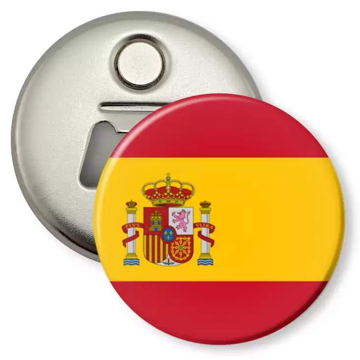 przypinka otwieracz-magnes Flaga Hiszpania