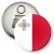 Przypinka otwieracz-magnes Flaga Malta