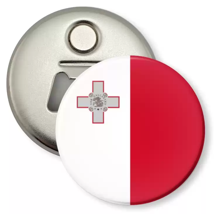 przypinka otwieracz-magnes Flaga Malta