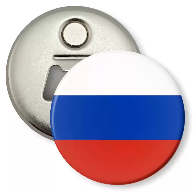 przypinka otwieracz-magnes Flaga Rosja