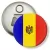 Przypinka otwieracz-magnes Flaga Mołdawia